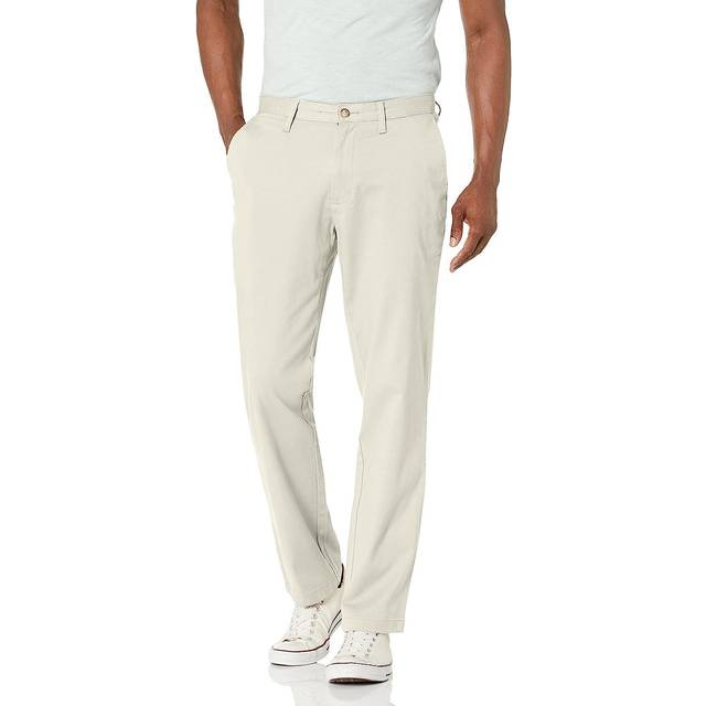 Nautica Klassisk passform platt framsida stretch solid chino däckbyxa för män, Nautica Sten, 40W / 34L