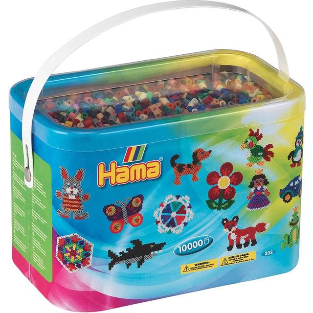 Hama Beads 10,000 Beads in a Bucket - Pastel Mix