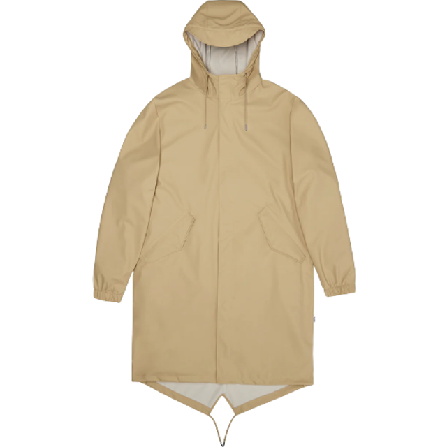 Rains Unisex Fishtail Parka Sand, L