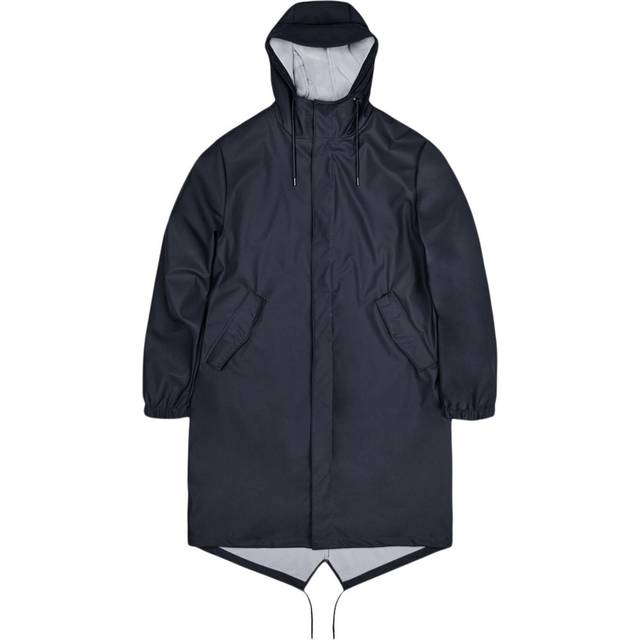 Rains Unisex Fishtail Parka Navy, M