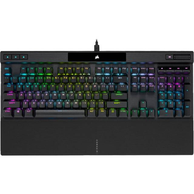 Corsair K70 RGB PRO mekaniskt speltangentbord, RGB LED med bakgrundsbelysning, QWERTY Layout, Cherry MX brun nyckelbrytare, svart