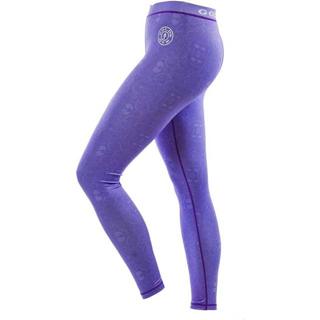 Gold's Gym Sublimated Gym Leggings - Lilac, Large