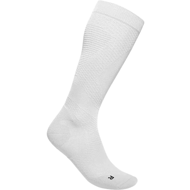 Bauerfeind Sports - Run Ultralight Compression Socks - Compression socks size 44-46 - S: 31-36 cm, white/grey