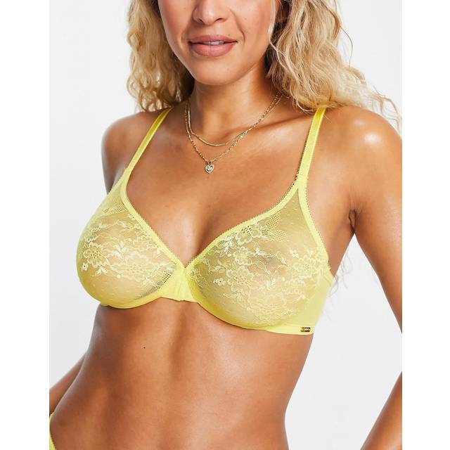 Gossard Glossies Lace Plunge Bra Primros - Primrose - 34DD