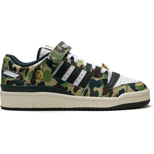 Adidas BAPE x Forum Low 84 30th Anniversary - Green Unisex Sneakers Cloud-White Supplier-Colour Off-White ID4771 41⅓