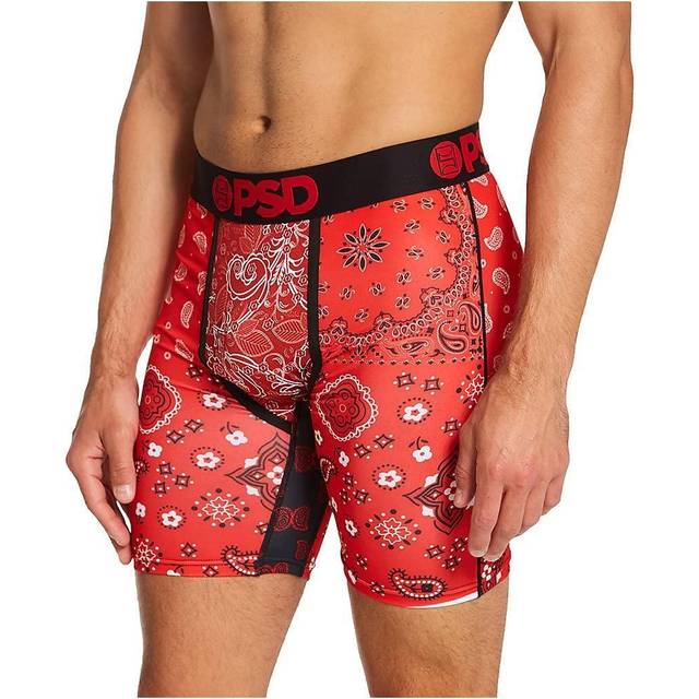 PSD Herr blå SJ2 Tune Galaxy Boxershorts, Röd/hype röd bandana, L