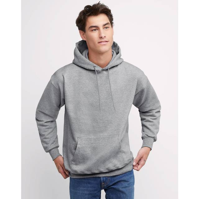 Hanes Men's Big and Tall Ultimate Cotton Heavyweight Pullover Hoodie Sweatshirt  Light Steel  3X-Large