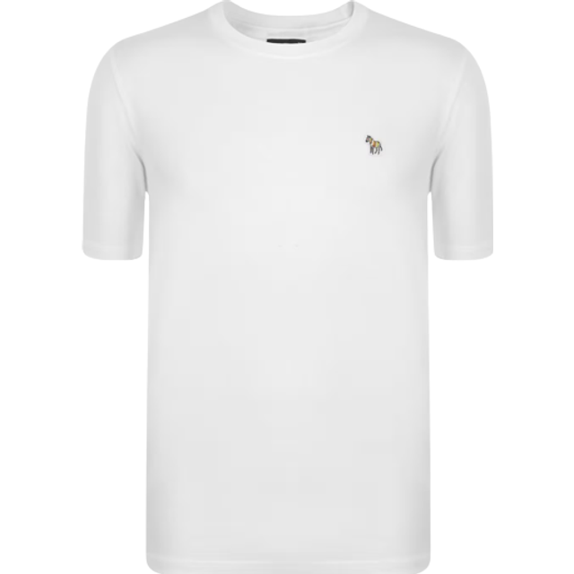 Paul Smith Mens White Regular Fit Zebra T-Shirt - X-Large
