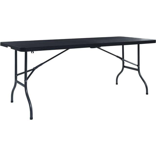 vidaXL Folding Garden Table White 180x72x72 cm HDPE