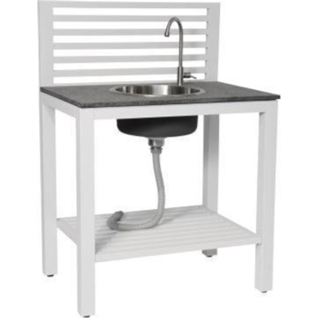 Bellac Outdoor Kitchen With Sink, White