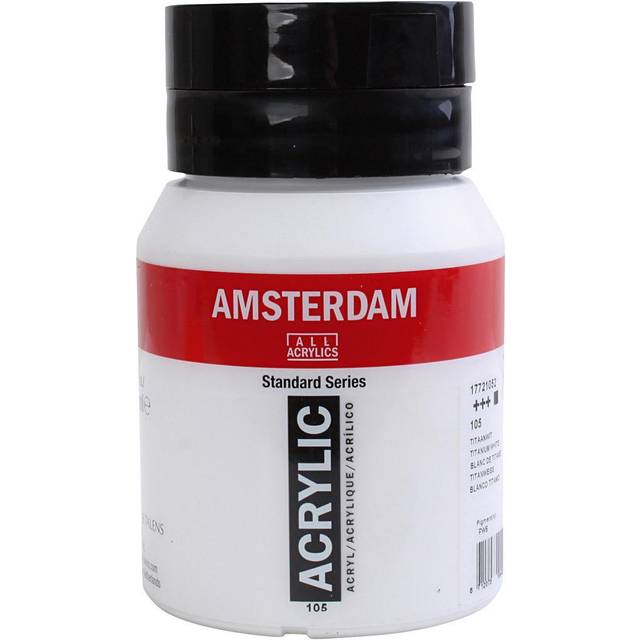 Talens Amsterdam Akrylfärg 500ml O Titanium White 105