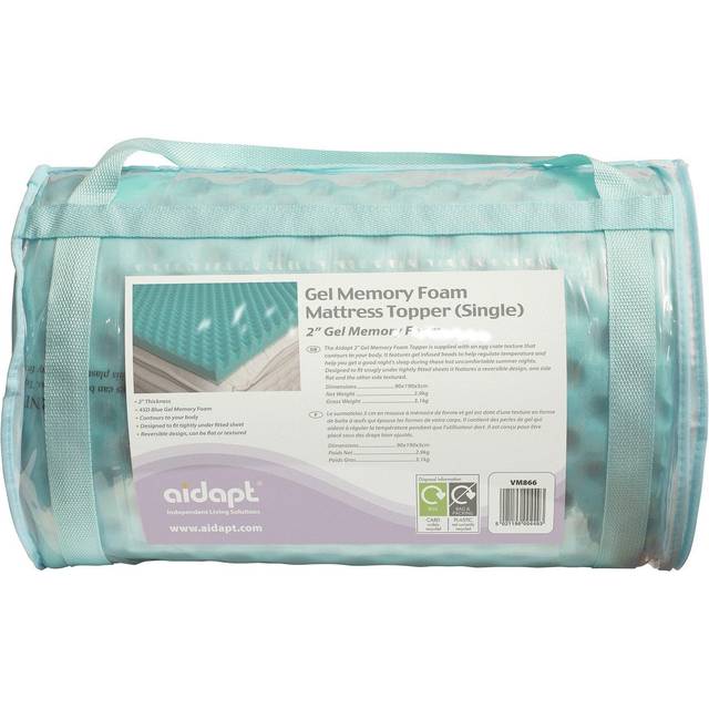 Aidapt 5.0cm Memory Foam Cool Mattress Topper - Single