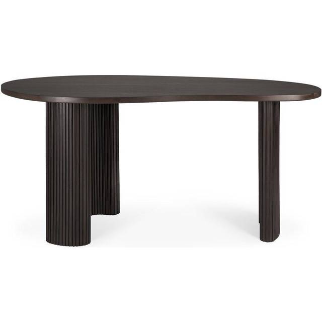 Ethnicraft - Boomerang Desk - Varnished Mahogany - Dark Brown - 160 cm - Skrivbord - Alain Van Havre - Träfärgad - Trä