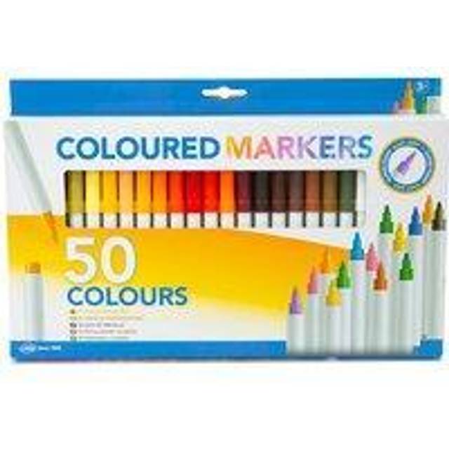 Pack of 50 Coloured Markers