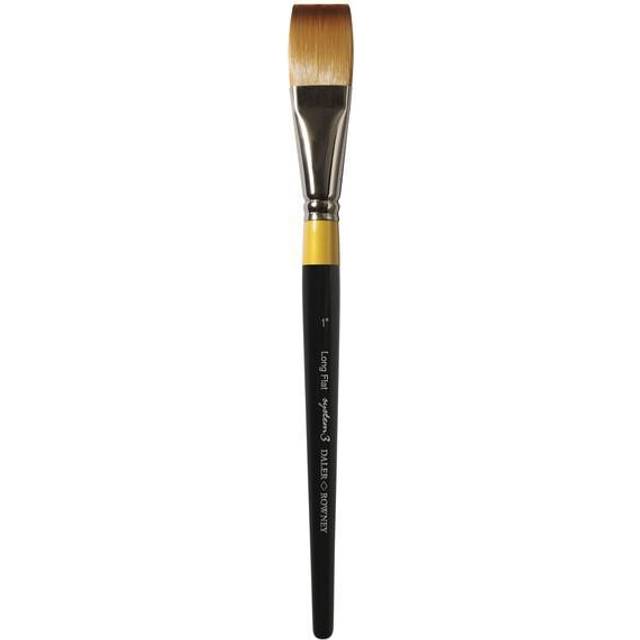 Daler-Rowney System3 Synthetic Long Flat Brush - 2.4 x 25.7 x 2.41 g