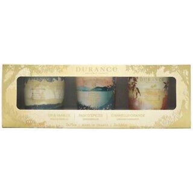 Durance Provence France Candles Gift Set 75g Orange Cinnamon Candle + 75g Gingerbread Candle + 75g Gold and Vanilla Candle