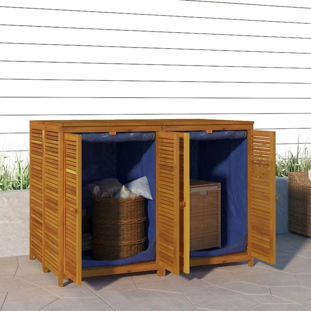 vidaXL Garden Storage Box 140x87x104 cm Solid Wood Acacia - Brown
