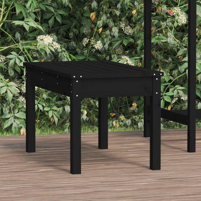 (black pine, 80 x 44 x 45 cm) vidaXL Garden Bench Outdoor Picnic Bench Camping Wooden Bench Solid Wood Pine