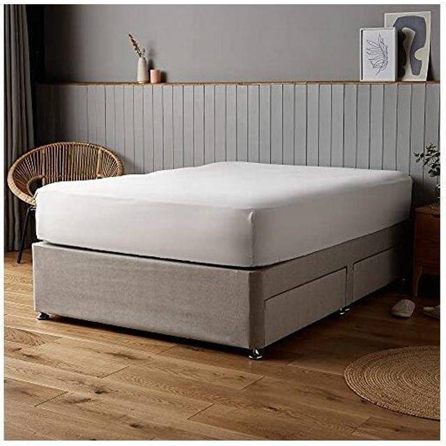 Silentnight Supersoft White Fitted Sheet - Single (Single)