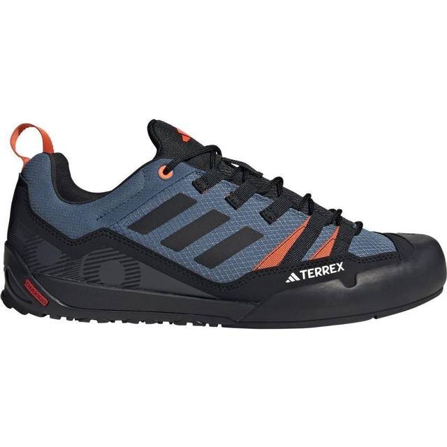 Adidas Terrex Swift Solo 2 Approach Shoes, UK 12 Steel/Black/Orange - Black/Grey/Orange
