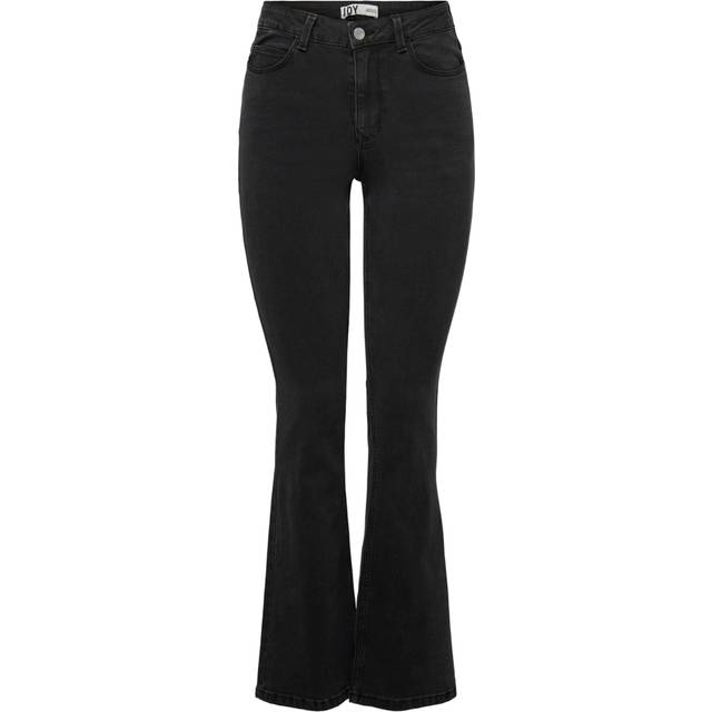 JACQUELINE de YONG Female Flared jeans JDYNew Flora Life High 2630 mörkgrå denim