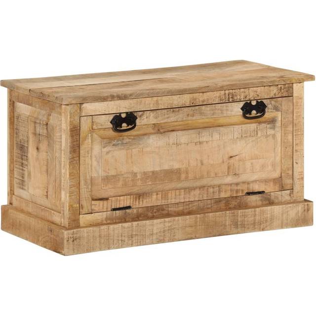 vidaXL Shoe Storage Bench 85x40x45 cm Solid Mango Wood - Brown