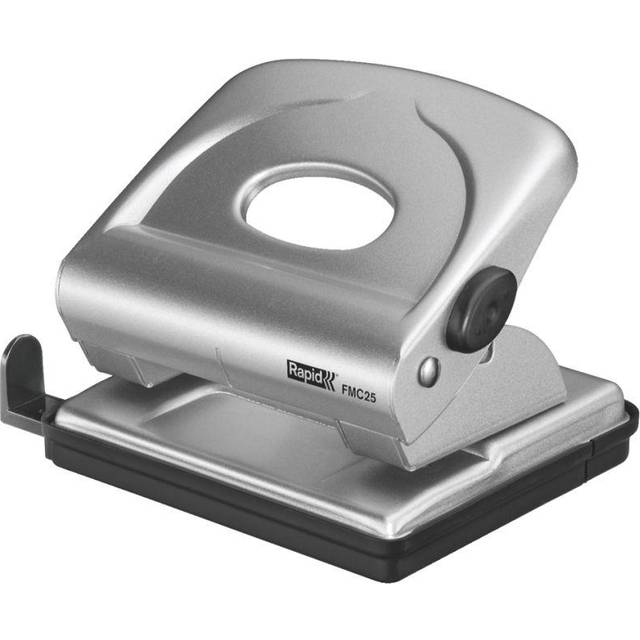 Rapid Fashion Strong Metal Office Hole Punch FMC25+ Phantom Black - phantom black