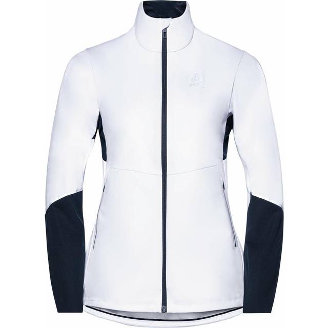 Odlo Langnes Jacket Women - White/Dark Sapphire (S)