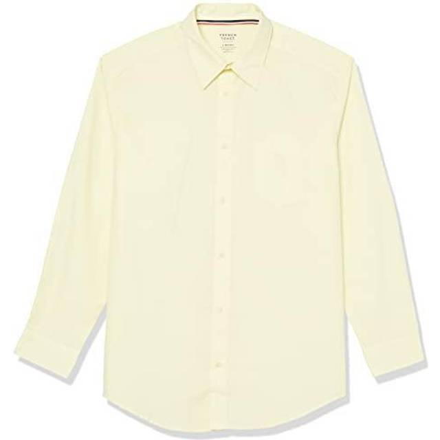 French Toast Boys' Long Sleeve Classic Dress Shirt Standard & Husky  Yellow  2T