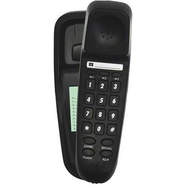 Slim Corded Telephone Bilbao - Black