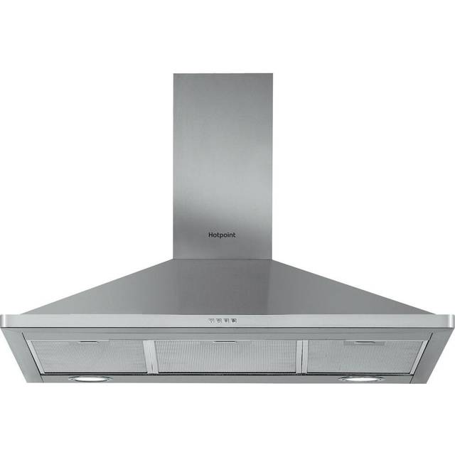 Hotpoint PHPN95FLMX1 90cm Pyramid Chimney Hood in St Steel 3 Speed Fan