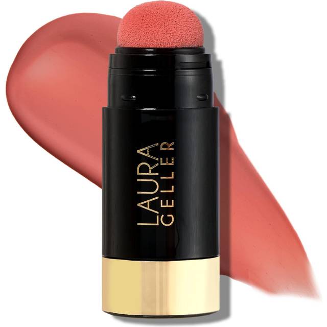 LAURA GELLER NEW YORK Serum Blush Tint, Lightweight Liquid Blush for Cheeks, Weightless Watercolor Sheer Finish, Poppy Peach