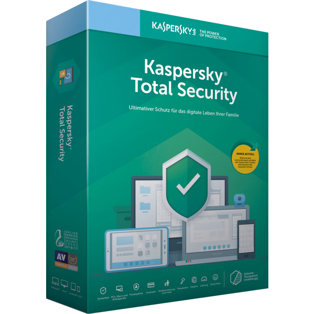 Kaspersky Total Security - 5 Geräte - 2 Jahre, Download
