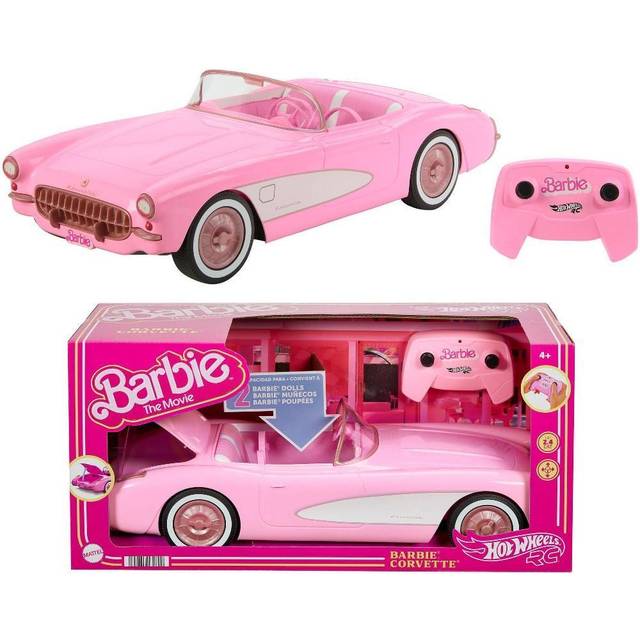 Hot Wheels RC Barbie Corvette  Battery-Operated Remote-Control Toy Car