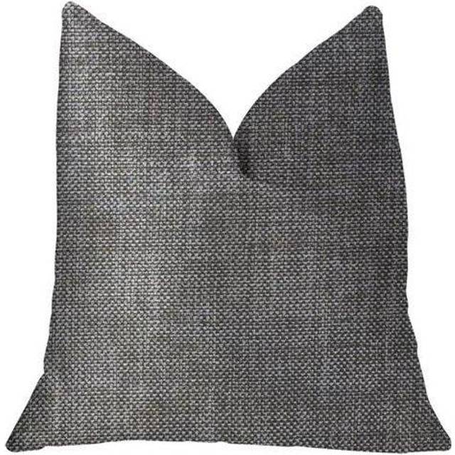 Plutus Grey Pebble Silver Luxury Throw Pillow  Double sided  22 x 22