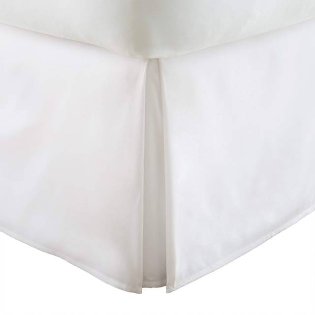 ienjoy Home IEH-BEDSKIRT-TWINXL-WHITE Home Collection Pleated Bed Skirt  Twin X-Large  White