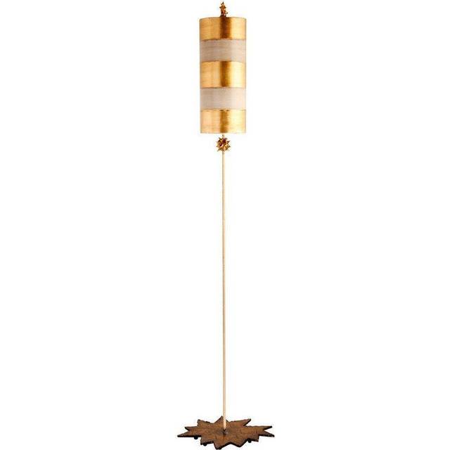Flambeau Nettle 1 Light Floor Lamp, Gold