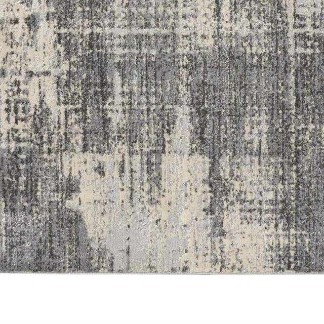 Rush Tufted Black/White Rug (Runner 69 x 221cm)