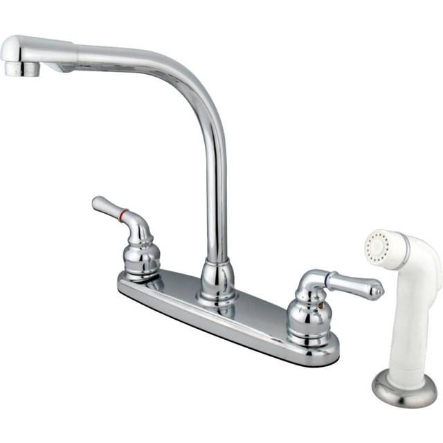 Kingston Brass KB751 Magellan 8-Inch Centerset Kitchen Faucet  Polishe