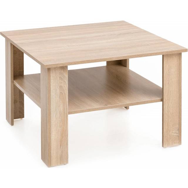Wohnling Med Hylde B60 x H42 x D60 cm Naturfarvet Sofabord 60cm