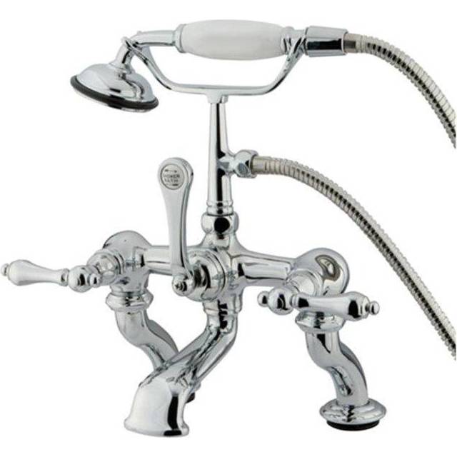 Kingston Brass Cc410T1 Clawfoot Tub Filler With Hand Shower - Polished Chrome Finish