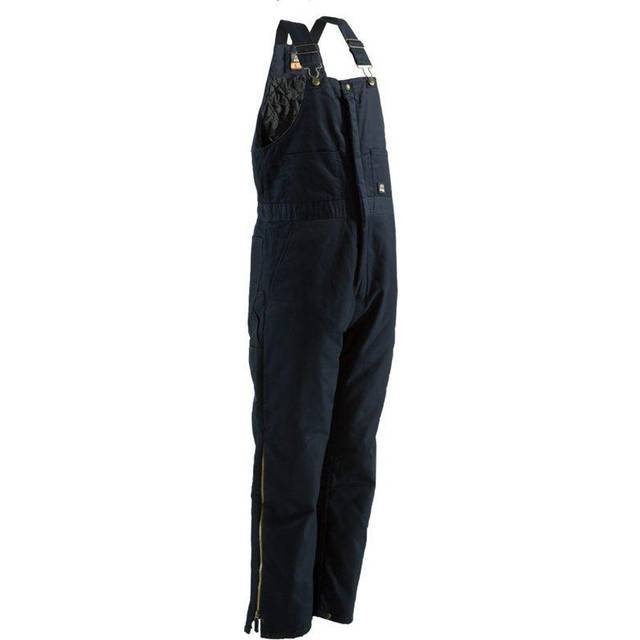 Berne Apparel B414NVS480 X-Large Short Deluxe Insulated Bib Overall - Navy Twill