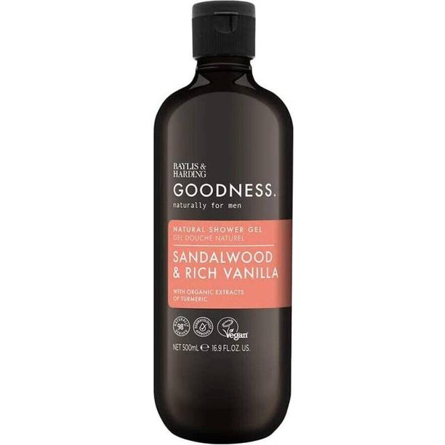 Baylis & Harding Goodness Men Sandalwood Rich Vanilla Shower Gel 500 ml 500ml
