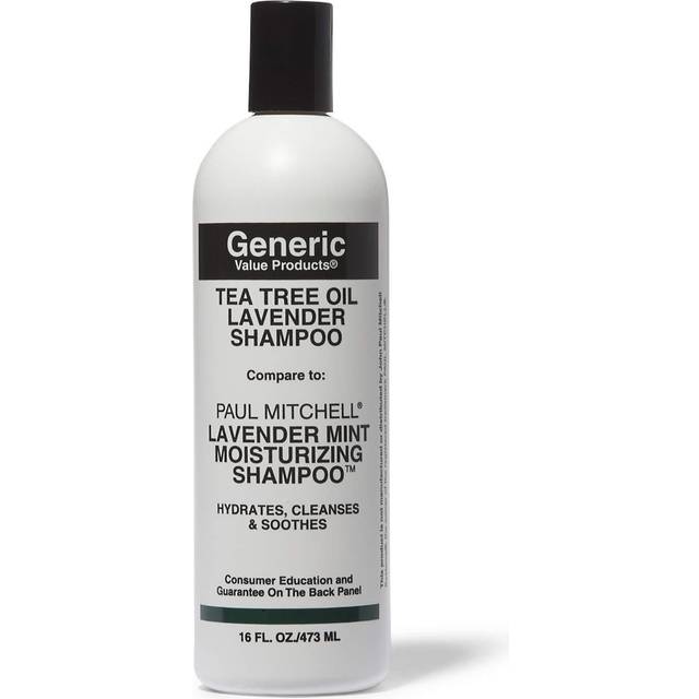 Generic Value Products Shampoo Enriched with Tea Tree Oil  16 Fl Oz    Invigorating Lavender Fragrance  Soothes Scalp  Rich Lather