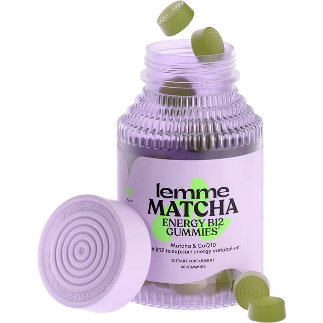 Lemme  Energy B12 & CoQ10 Gummies  Matcha  60 Gummies