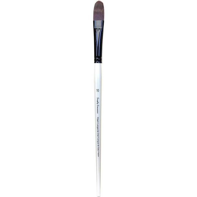 Robert Simmons Simply Simmons Extra-Firm Synthetic Long Handle Brush  Filbert  10
