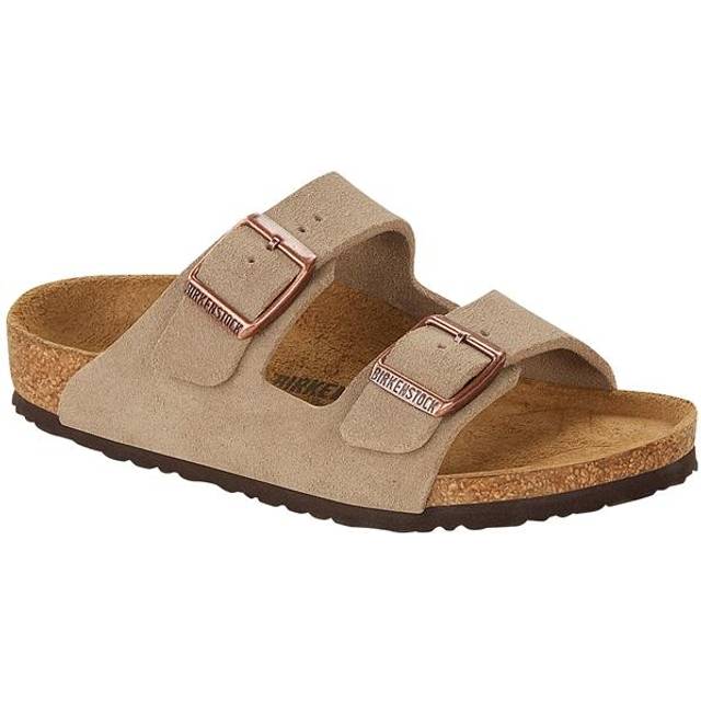 Birkenstock Arizona Kids Suede Leather - Sandaler - Børn Taupe 29 - Regular fit