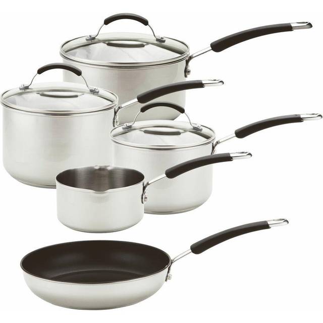 Meyer Stainless Steel Induction Cookware Set - 5 Piece, Silver