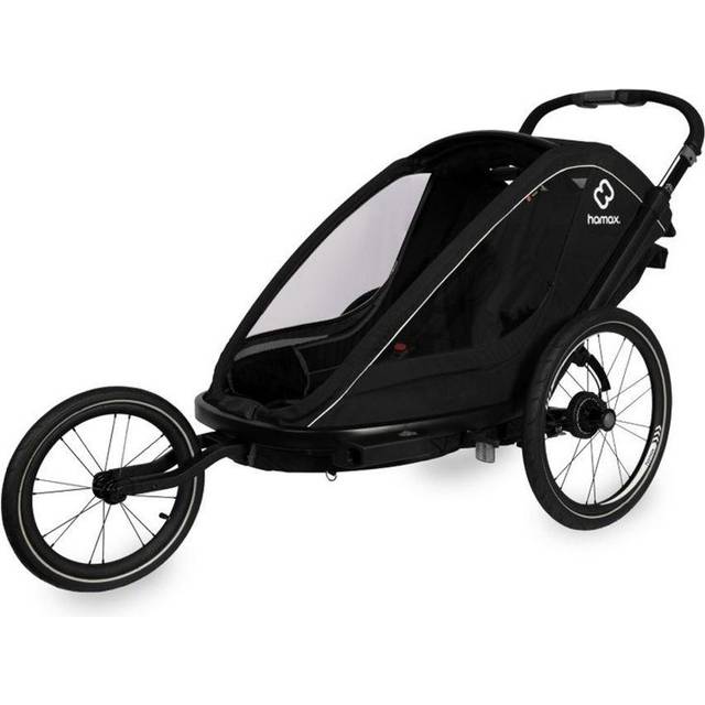 Hamax Breeze Twin Child Bike Trailer - White/Green