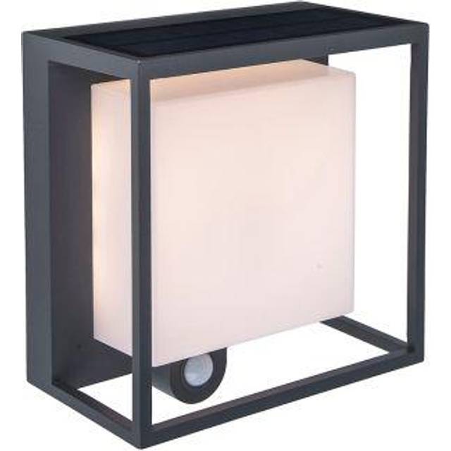 Lutec Curtis Solar Light Dark Grey Integrated LED IP54